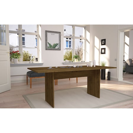 Manhattan Comfort Rectangle NoMad 67.91 Dining Table in Nature, 67.91 W, 32.48 L, 29.92 H, MDF, Nature 122GMC77